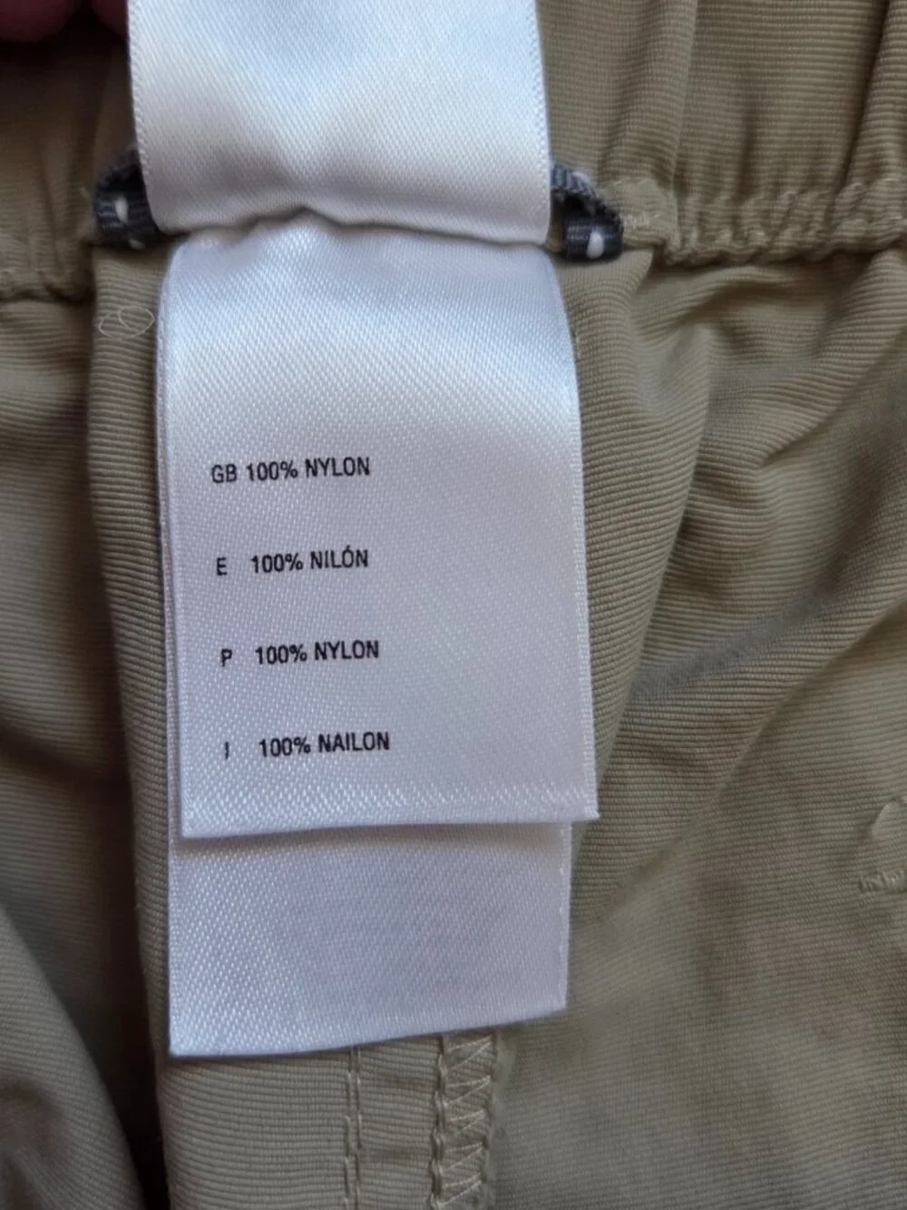 The North Face Mens XL Convertible Nylon Pant Beige Performance Belted Hiking